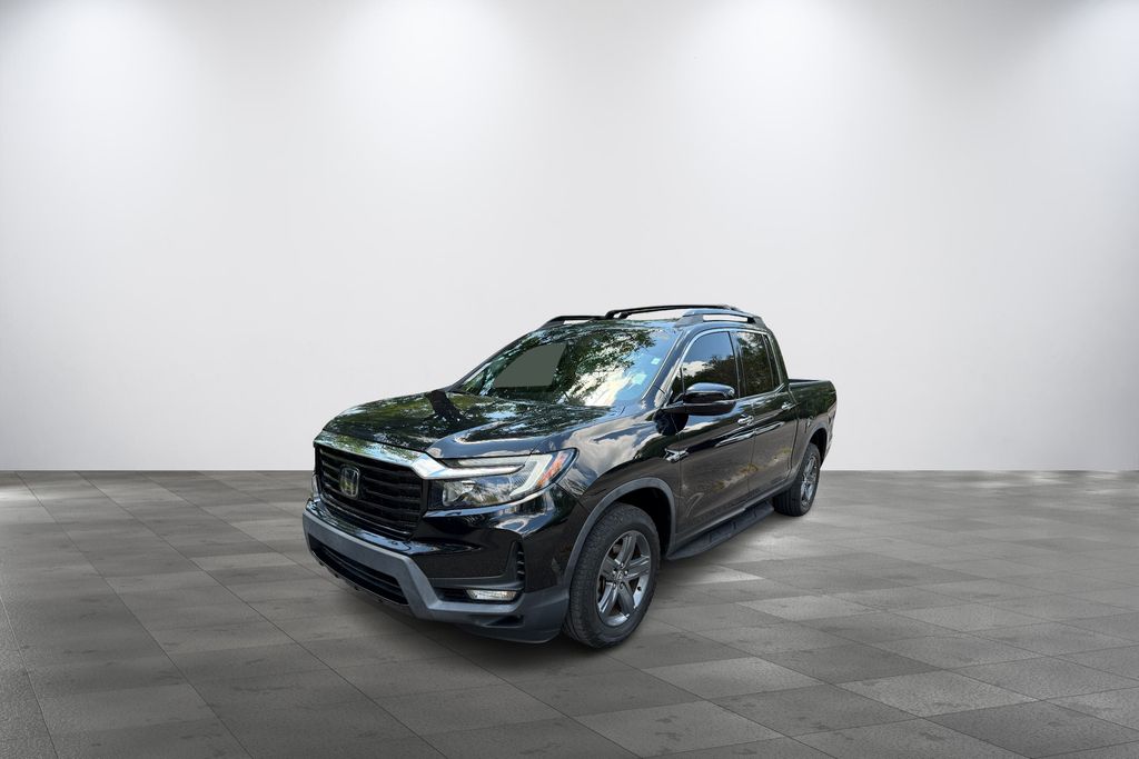 Black 2022 Honda Ridgeline Pickup Truck All-Wheel Drive 9-Speed Automatic