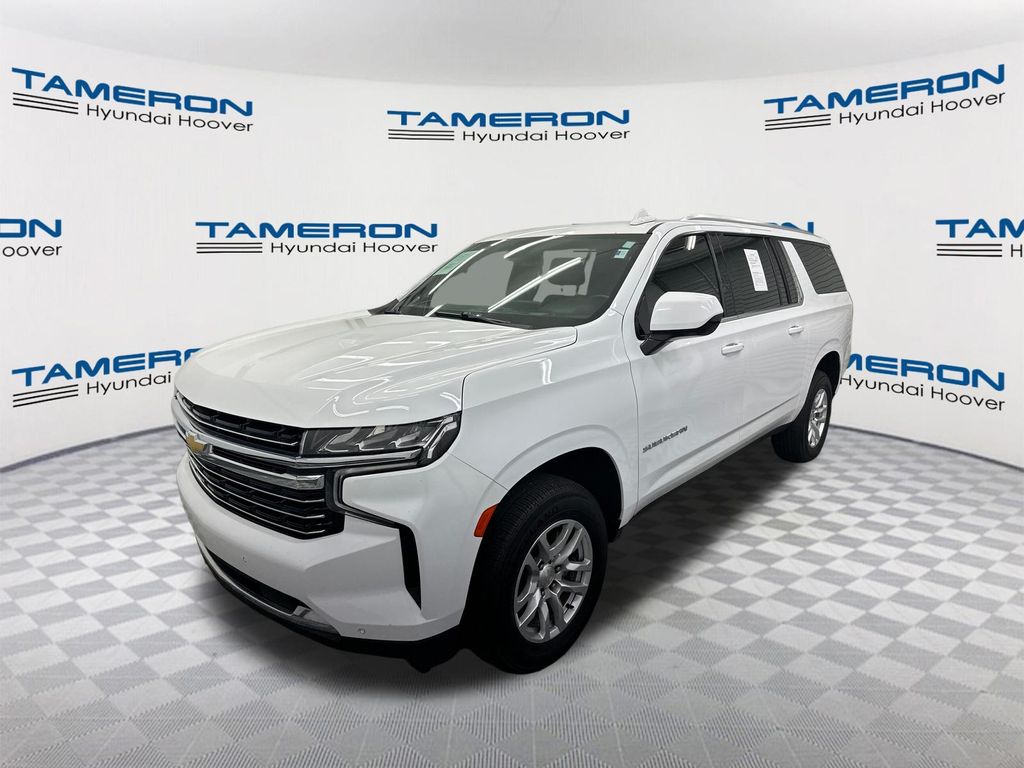 Summit White 2023 Chevrolet Suburban SUV / Crossover Four-Wheel Drive 10-Speed Automatic