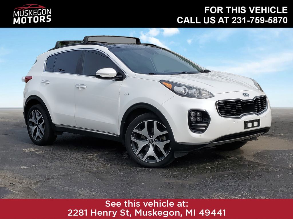 Snow White Pearl 2018 Kia Sportage SUV / Crossover All-Wheel Drive 6-Speed Automatic Overdrive