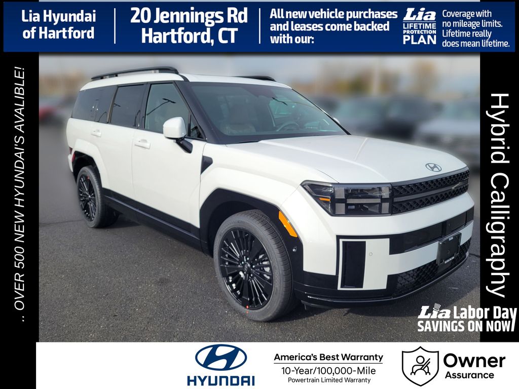 Serenity White 2026 Hyundai Santa Fe Hybrid SUV / Crossover All-Wheel Drive 6-Speed Automatic