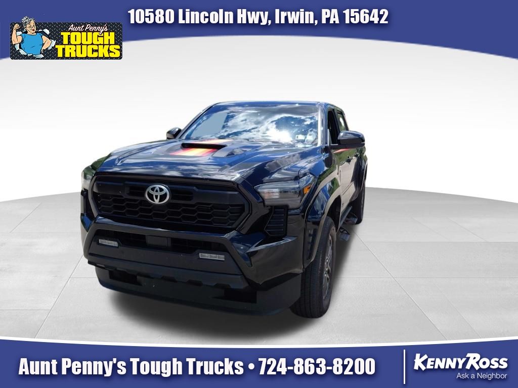 Black 2025 Toyota Tacoma Pickup Truck Four-Wheel Drive 6-Speed Manual