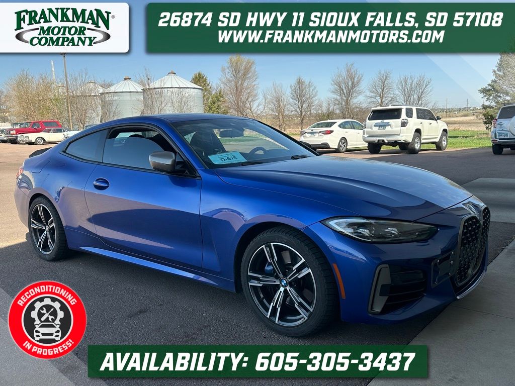 Portimao Blue Metallic 2021 BMW 4 Series M440i Coupe xDrive Coupe All-Wheel Drive 8-Speed Automatic