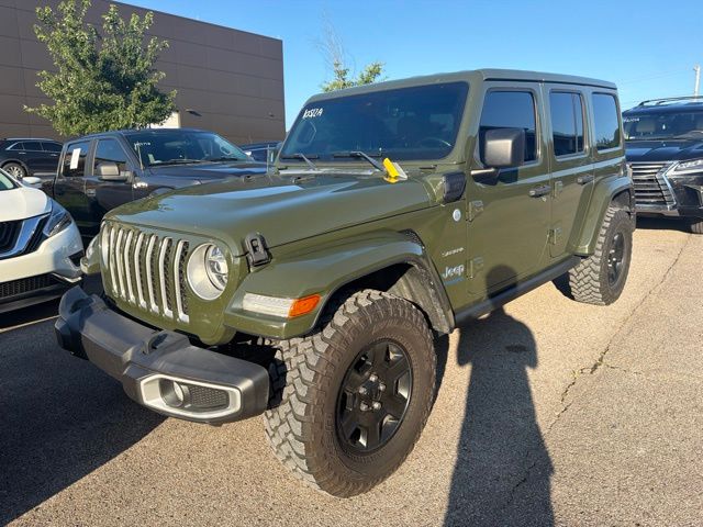 Sarge Green Clearcoat 2021 Jeep Wrangler 4xe SUV / Crossover Four-Wheel Drive 8-Speed Automatic
