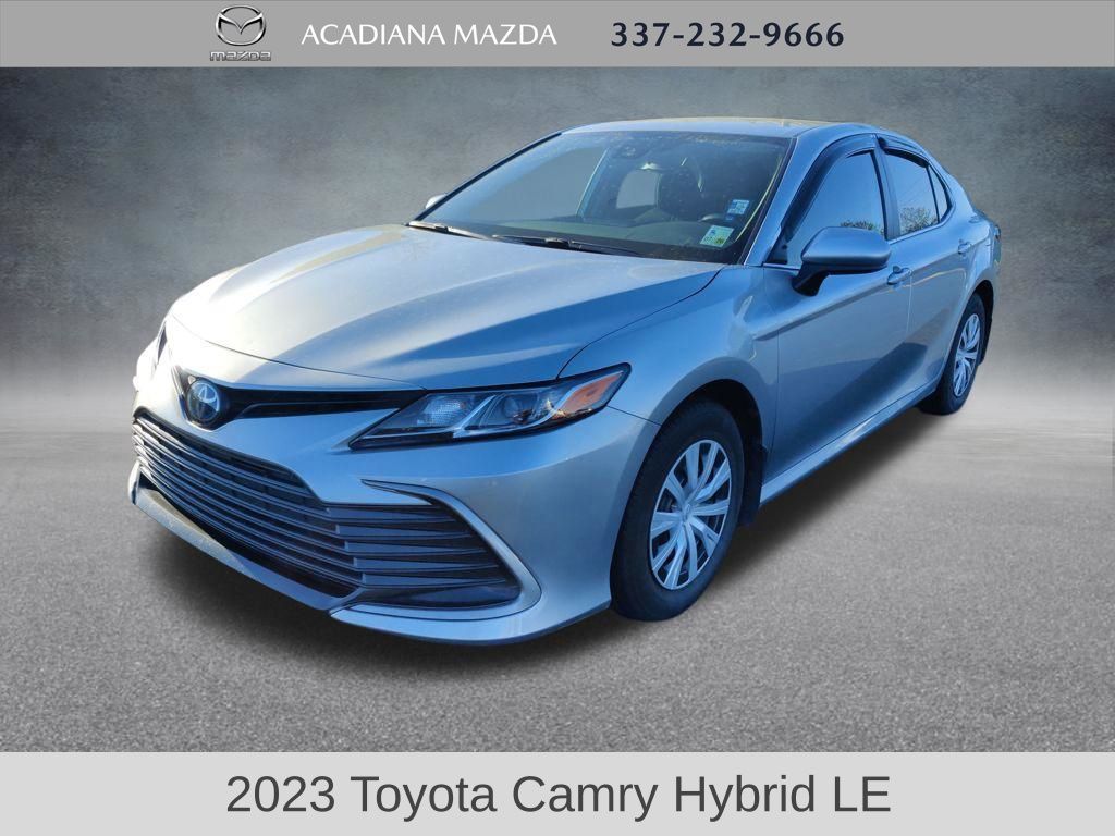 Celestial Silver Metallic 2023 Toyota Camry Hybrid LE FWD Sedan Front-Wheel Drive Continuously Variable Transmission