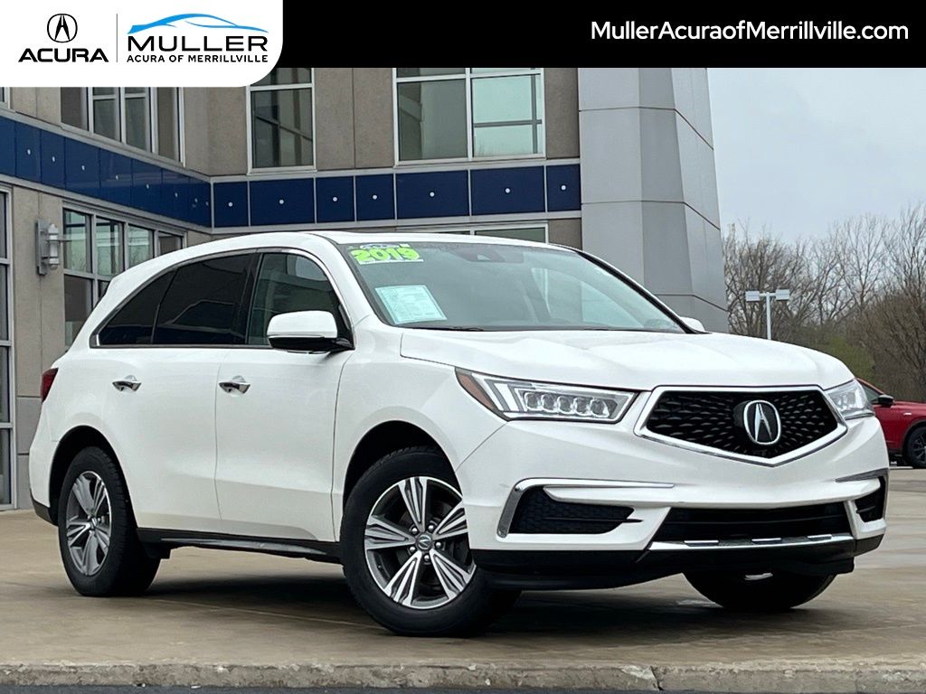 White Diamond Pearl 2019 Acura MDX SH-AWD SUV / Crossover All-Wheel Drive 9-Speed Automatic
