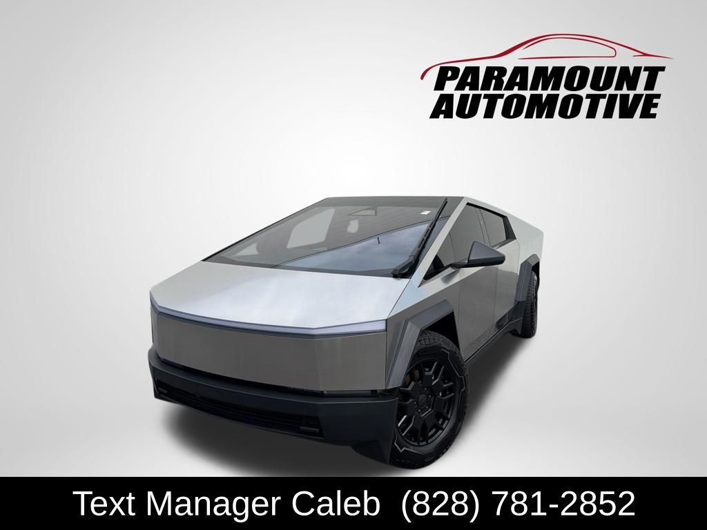 Gray (Stainless Steel) 2024 Tesla Cybertruck Pickup Truck All-Wheel Drive 1-Speed Automatic