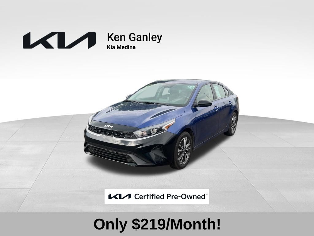 Deep Sea Blue 2023 Kia Forte Sedan Front-Wheel Drive Continuously Variable Transmission