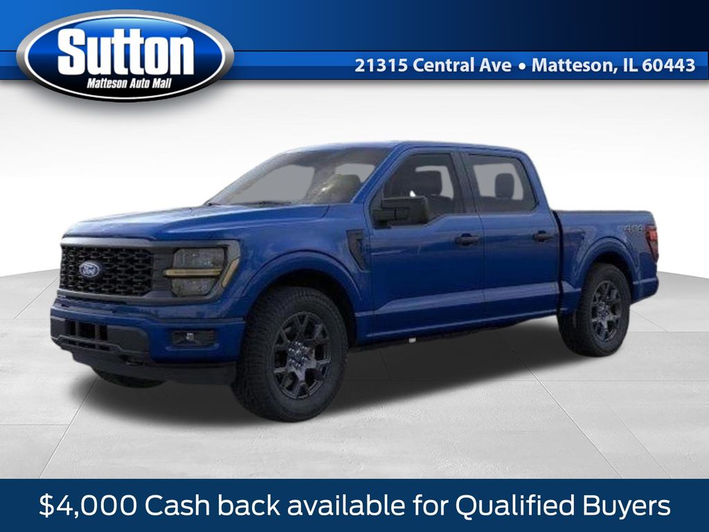 Blue Metallic 2026 Ford F-150 Pickup Truck Four-Wheel Drive Automatic
