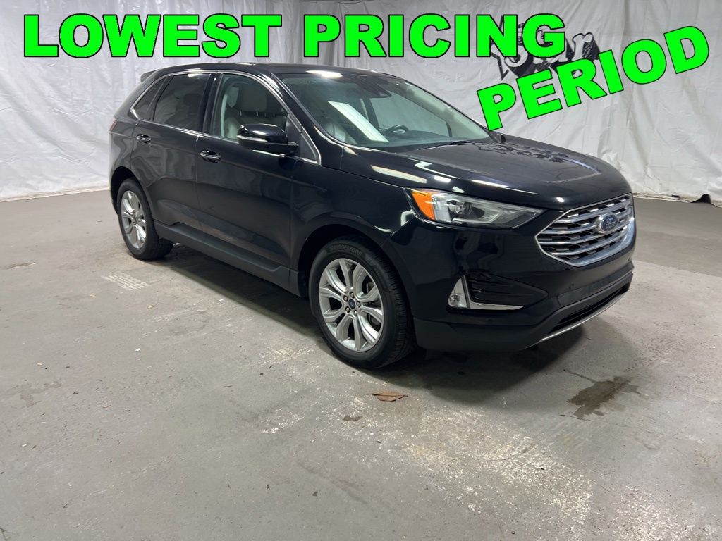 Black Metallic 2021 Ford Edge SUV / Crossover Front-Wheel Drive 8-Speed Automatic