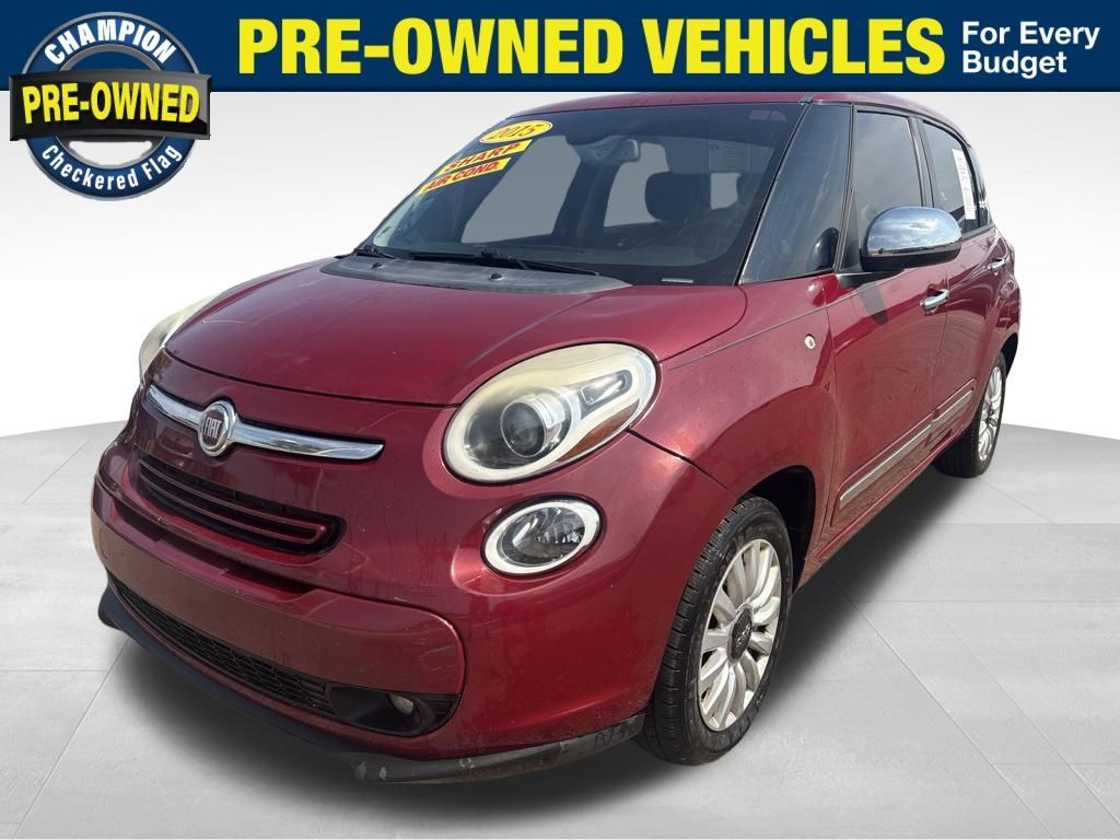 Deep Lava Red Pearl 2015 FIAT 500L Hatchback Front-Wheel Drive 6-Speed Automatic