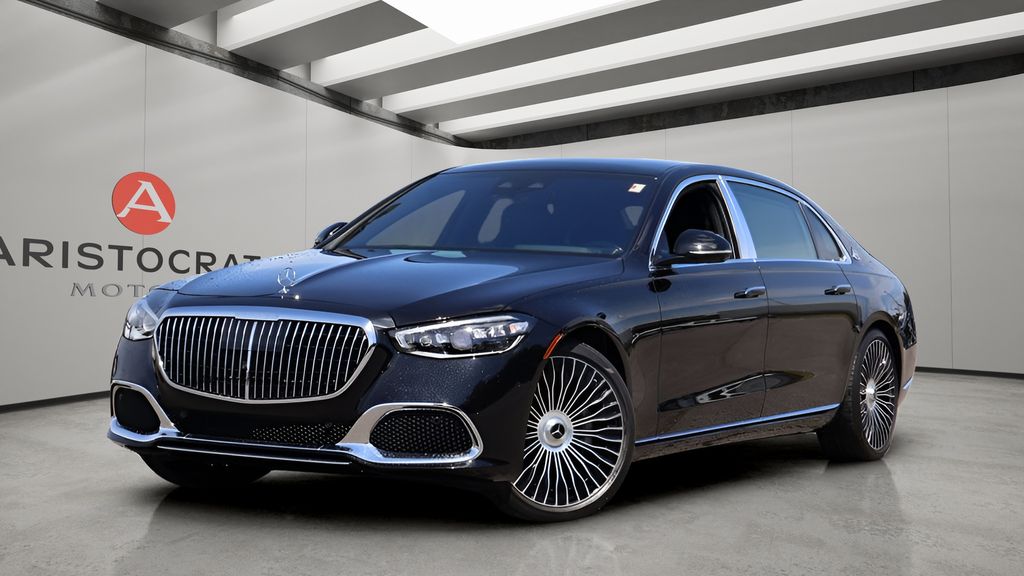Obsidian Black 2024 Mercedes-Benz S-Class Sedan All-Wheel Drive 9-Speed Automatic