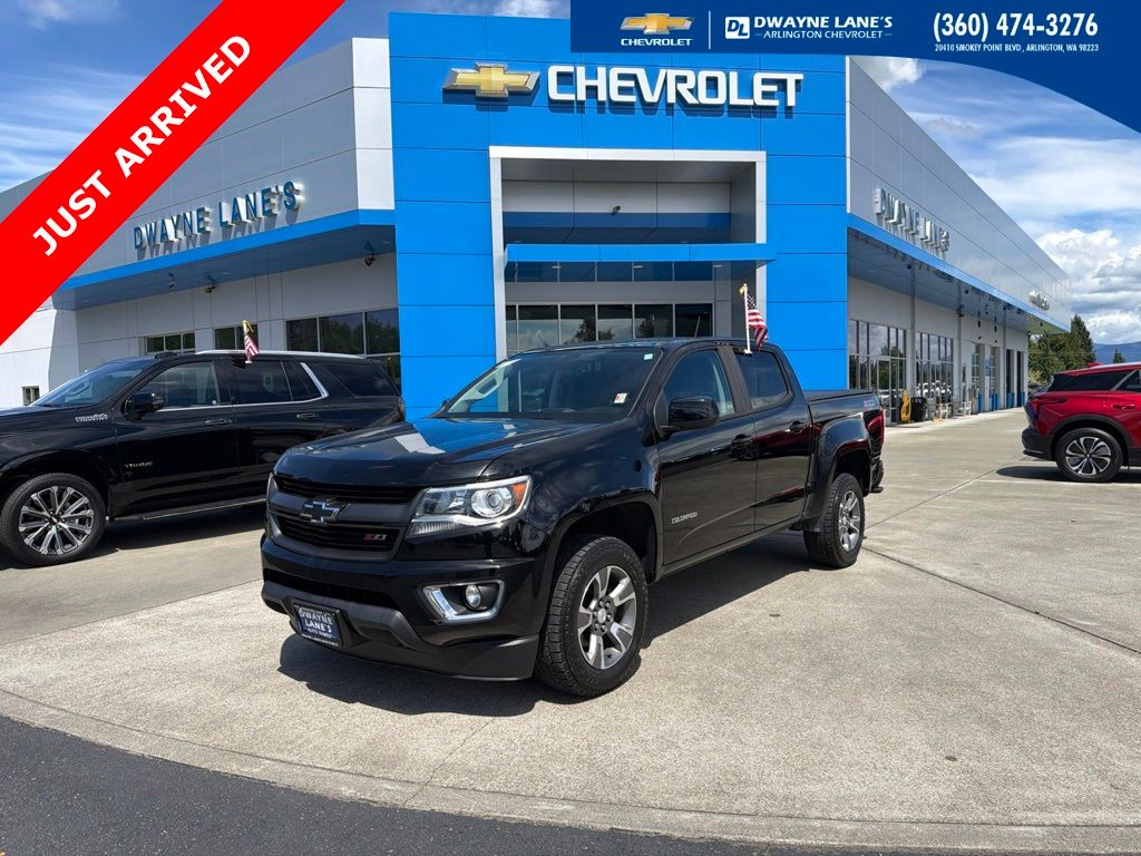 Black 2017 Chevrolet Colorado Pickup Truck Four-Wheel Drive 8-Speed Automatic