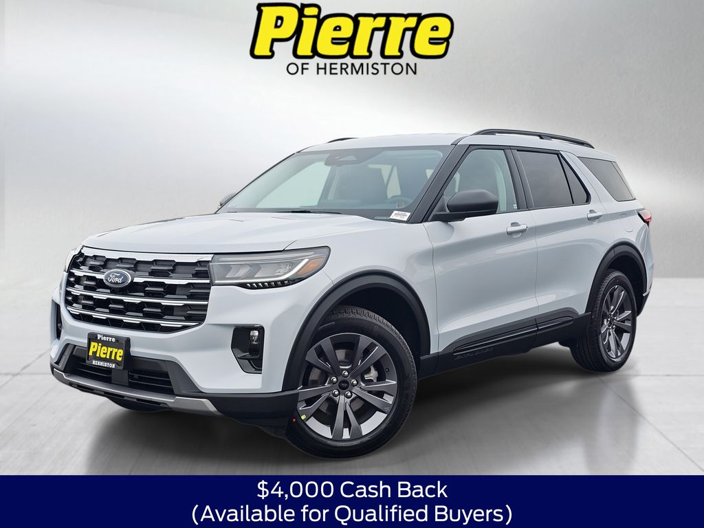 White Metallic 2026 Ford Explorer SUV / Crossover All-Wheel Drive Automatic