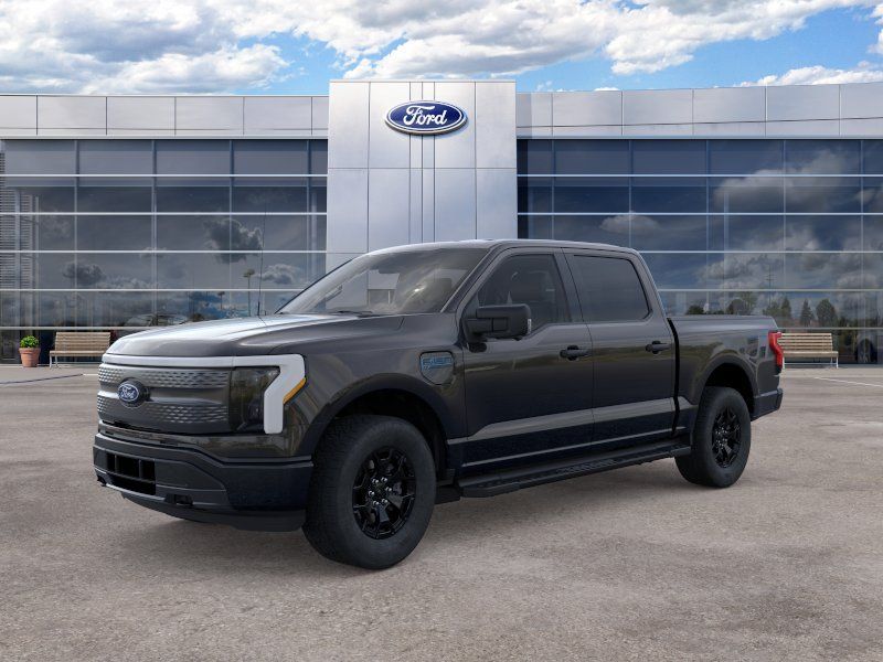 Agate Black Metallic 2025 Ford F-150 Lightning Pickup Truck All-Wheel Drive Automatic