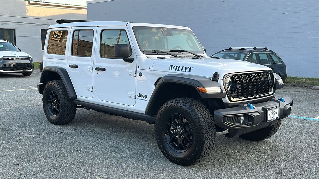 Bright White Clearcoat 2024 Jeep Wrangler 4xe Willys 4WD SUV / Crossover Four-Wheel Drive 8-Speed Automatic
