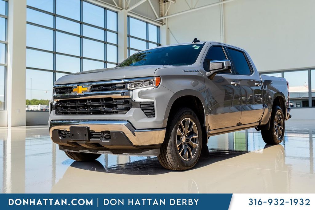 Slate Gray Metallic 2024 Chevrolet Silverado 1500 Pickup Truck Four-Wheel Drive 8-Speed Automatic
