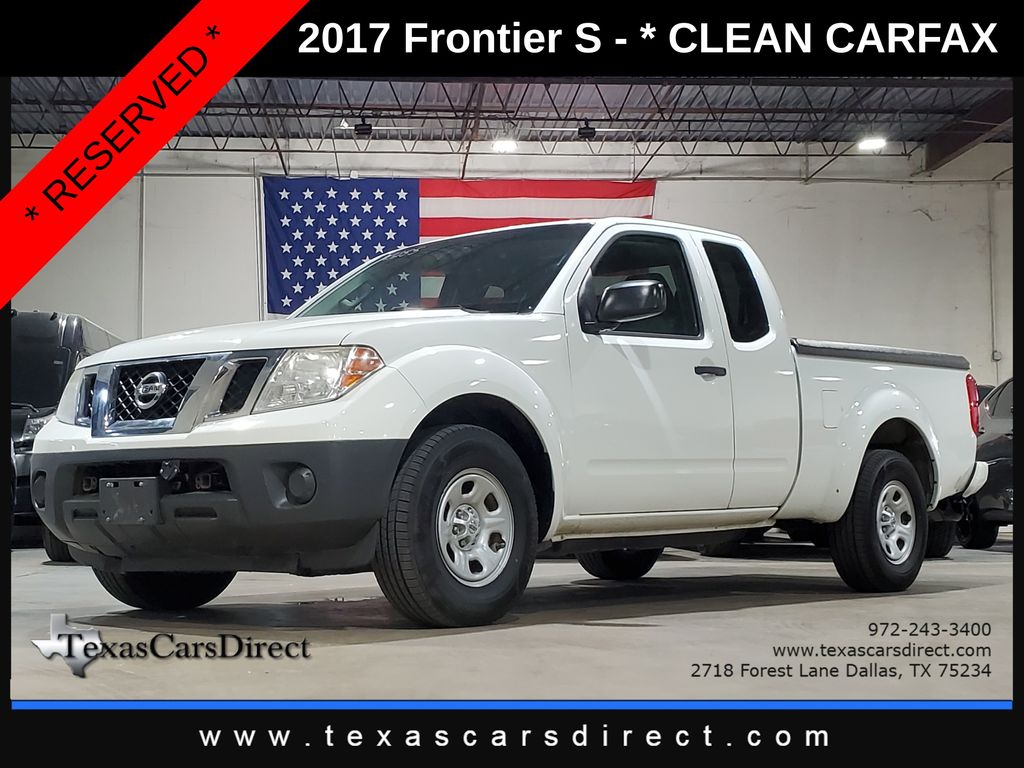 Glacier White 2017 Nissan Frontier Pickup Truck 4X2 5-Speed Automatic Overdrive