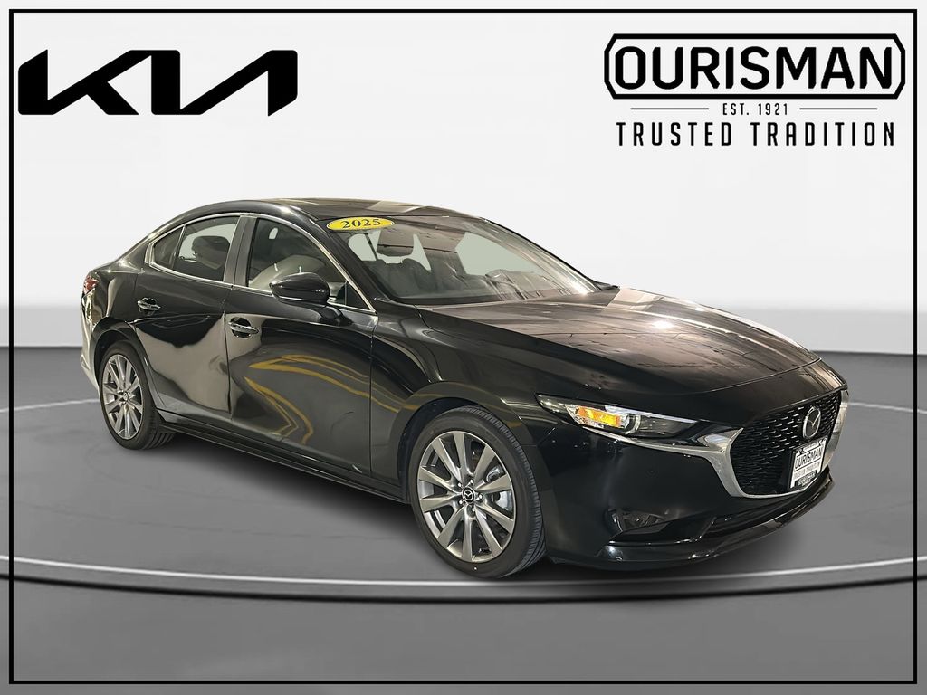 Jet Black Mica 2025 Mazda MAZDA3 2.5 S Preferred Sedan FWD Sedan Front-Wheel Drive 6-Speed Automatic