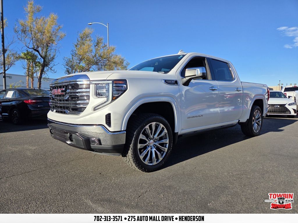 White Frost Tricoat 2023 GMC Sierra 1500 Pickup Truck Four-Wheel Drive Automatic