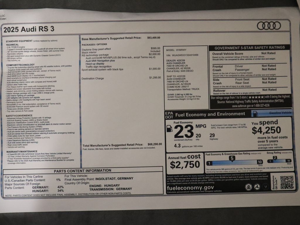 Thumbnail: 2025 Audi RS 3 - 9