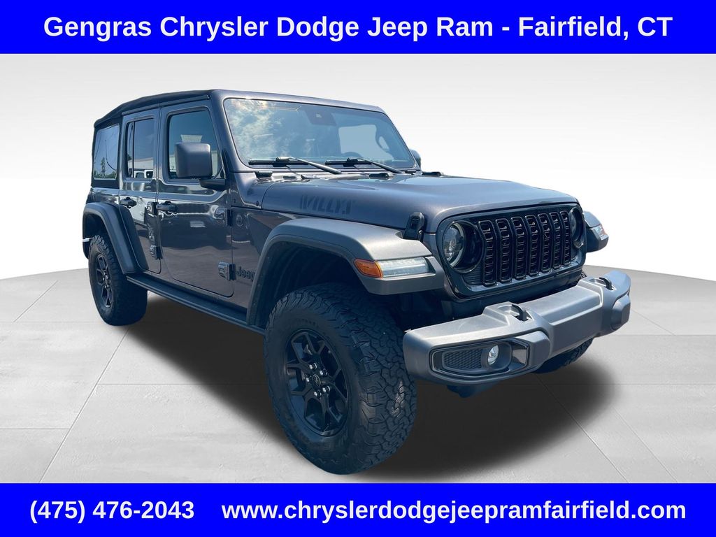 Gray (Granite Crystal Metallic Clearcoat) 2024 Jeep Wrangler SUV / Crossover Four-Wheel Drive 8-Speed Automatic