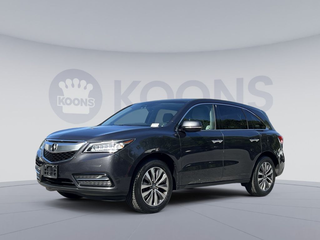 Gray 2016 Acura MDX SH-AWD with Technology Package SUV / Crossover All-Wheel Drive 9-Speed Automatic