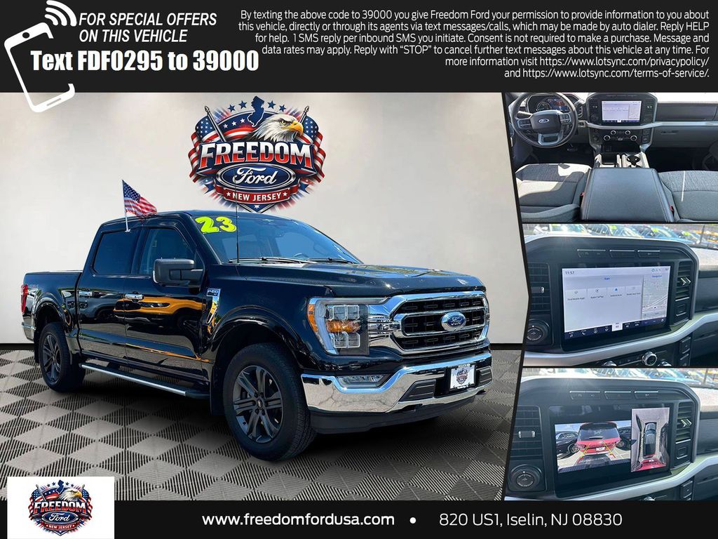 Black Metallic 2023 Ford F-150 Pickup Truck Four-Wheel Drive Automatic