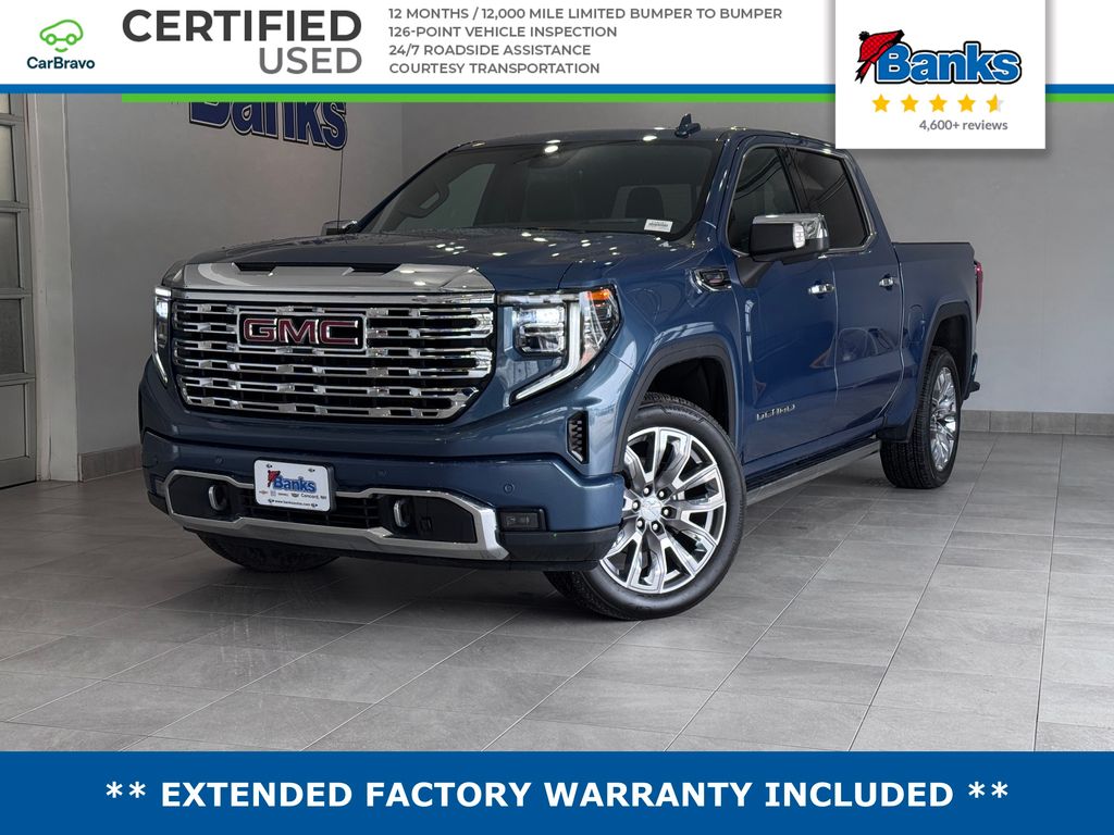 Downpour Metallic 2025 GMC Sierra 1500 Denali Crew Cab 4WD Pickup Truck Four-Wheel Drive Automatic