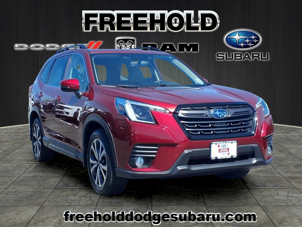 Crimson Red Pearl 2023 Subaru Forester Limited Crossover AWD SUV / Crossover All-Wheel Drive Continuously Variable Transmission