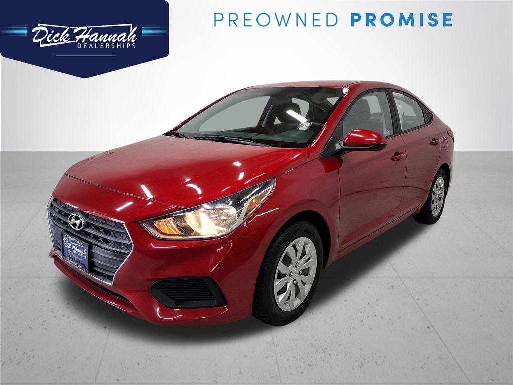 Pomegranate Red 2018 Hyundai Accent Sedan Front-Wheel Drive 6-Speed Automatic