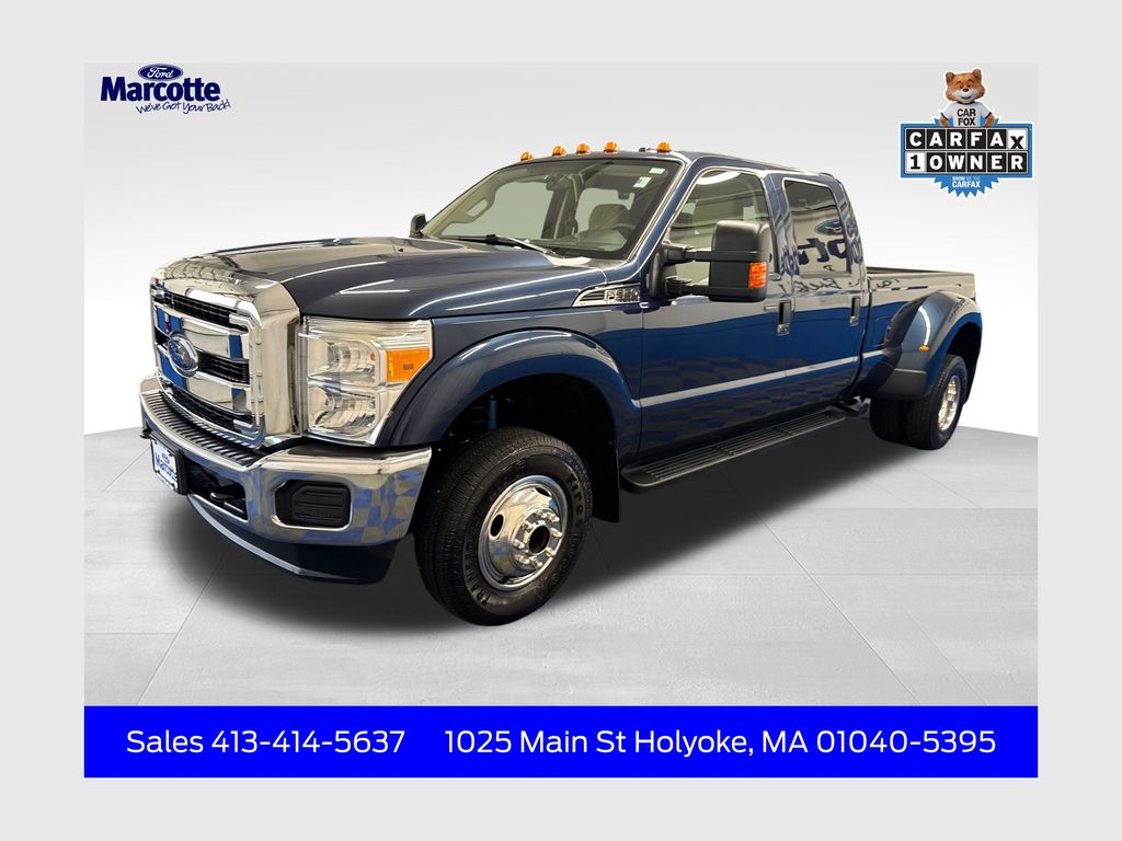 Blue 2015 Ford F-350 Super Duty Pickup Truck Four-Wheel Drive 6-Speed Automatic