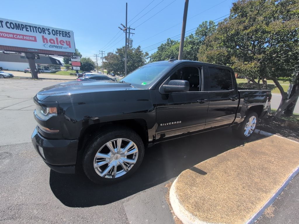 Black 2018 Chevrolet Silverado 1500 Pickup Truck Four-Wheel Drive 6-Speed Automatic Overdrive