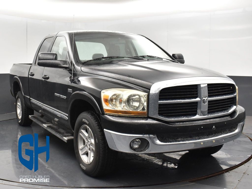 Brilliant Black Crystal Pearl 2006 Dodge RAM 1500 Pickup Truck Four-Wheel Drive 5-Speed Automatic
