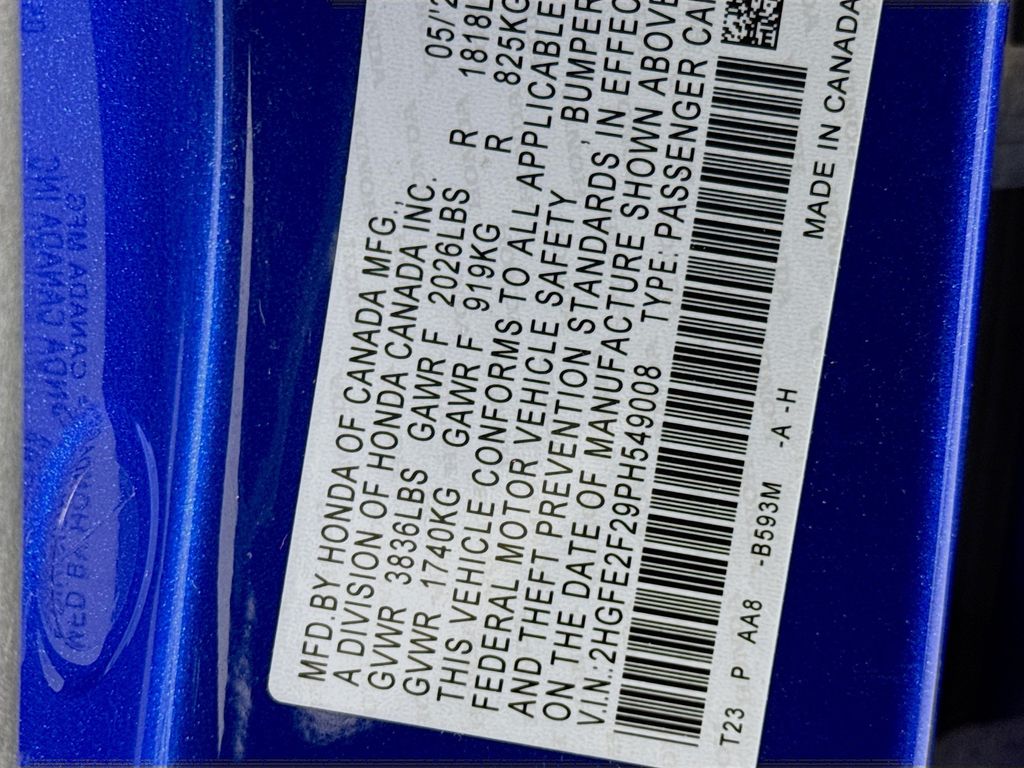 Used Car 2023 Honda Civic  Lx For Sale Under $25,000 In Austin, Texas