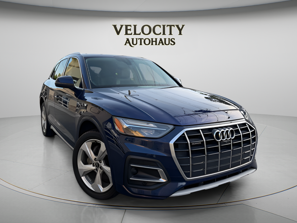 Blue 2021 Audi Q5 quattro Premium Plus 45 TFSI SUV / Crossover All-Wheel Drive 7-Speed Automatic