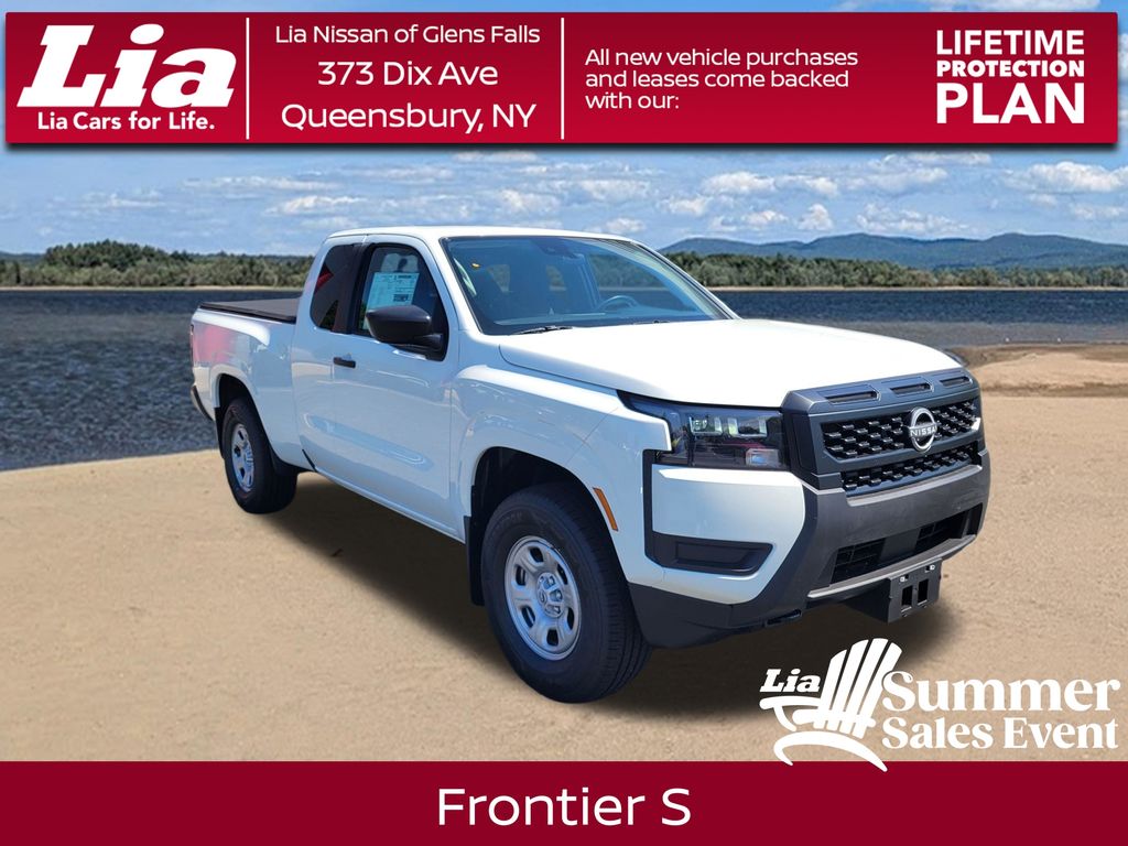 Glacier White 2026 Nissan Frontier Pickup Truck Four-Wheel Drive 9-Speed Automatic Overdrive