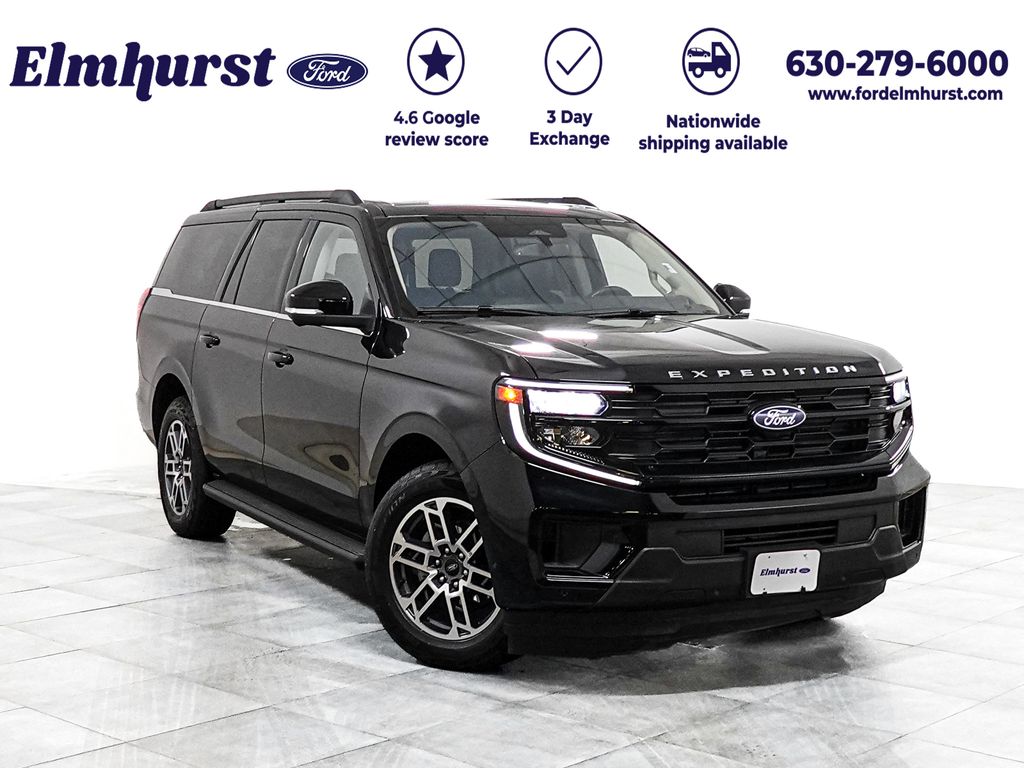 Black Metallic 2025 Ford Expedition MAX Active 4WD SUV / Crossover Four-Wheel Drive Automatic