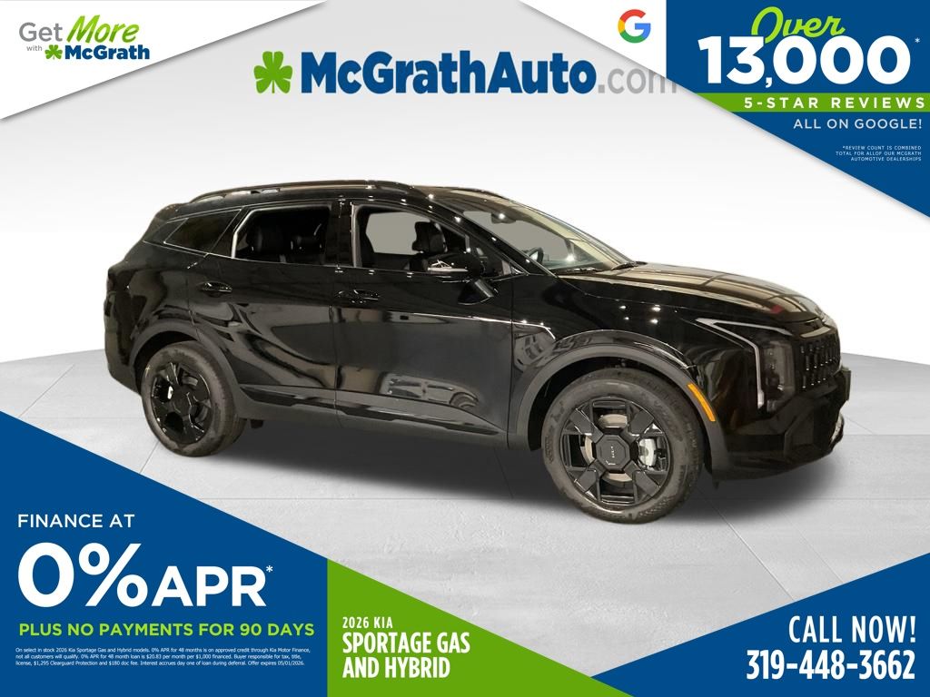 Ebony Black 2026 Kia Sportage X-Line AWD SUV / Crossover All-Wheel Drive 8-Speed Automatic