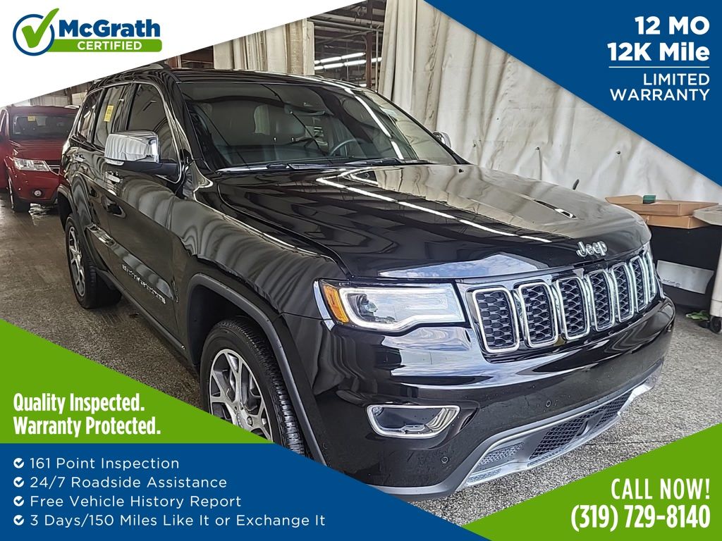 Diamond Black Crystal Pearlcoat 2022 Jeep Grand Cherokee Limited 4WD SUV / Crossover Four-Wheel Drive 8-Speed Automatic