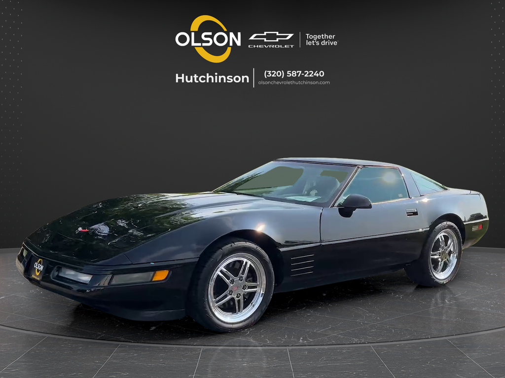 Black 1993 Chevrolet Corvette Coupe Rear-Wheel Drive 4-Speed Automatic