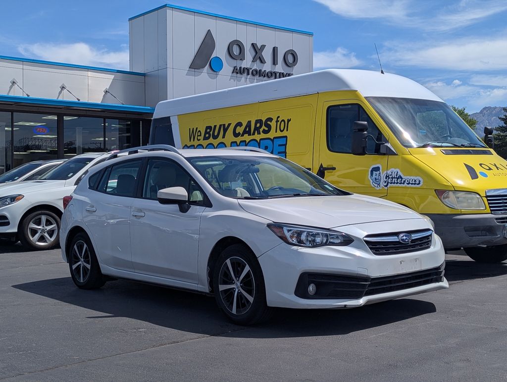 Crystal White Pearl 2022 Subaru Impreza Wagon All-Wheel Drive Continuously Variable Transmission