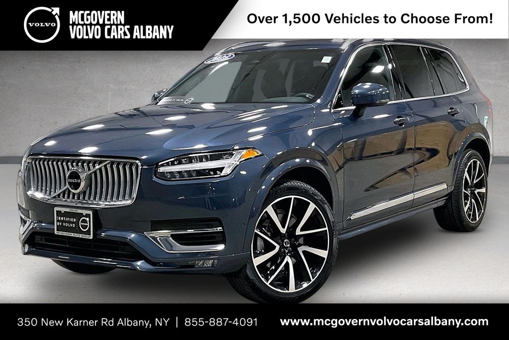 Denim Blue Metallic 2023 Volvo XC90 B6 Plus Bright Theme 7-Passenger AWD SUV / Crossover All-Wheel Drive Automatic