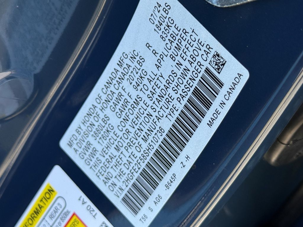 2025 Honda Civic Sedan Sport