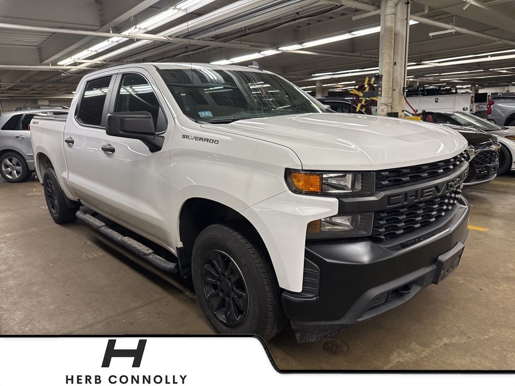 Summit White 2020 Chevrolet Silverado 1500 Work Truck Crew Cab 4WD Pickup Truck Four-Wheel Drive 8-Speed Automatic