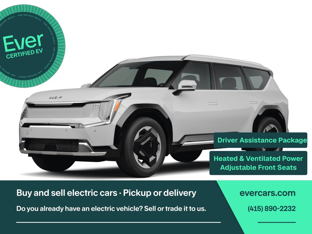 White (Ivory Silver) 2024 Kia EV9 SUV / Crossover Rear-Wheel Drive 1-Speed Automatic