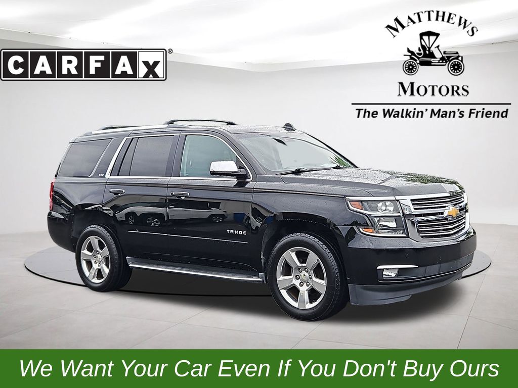 Black 2016 Chevrolet Tahoe LTZ 4WD SUV / Crossover Four-Wheel Drive 6-Speed Automatic Overdrive