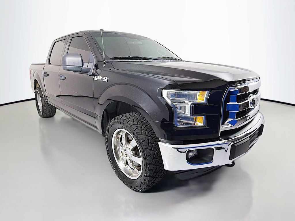 Shadow Black 2016 Ford F-150 XLT SuperCrew 4WD Pickup Truck Four-Wheel Drive 6-Speed Automatic