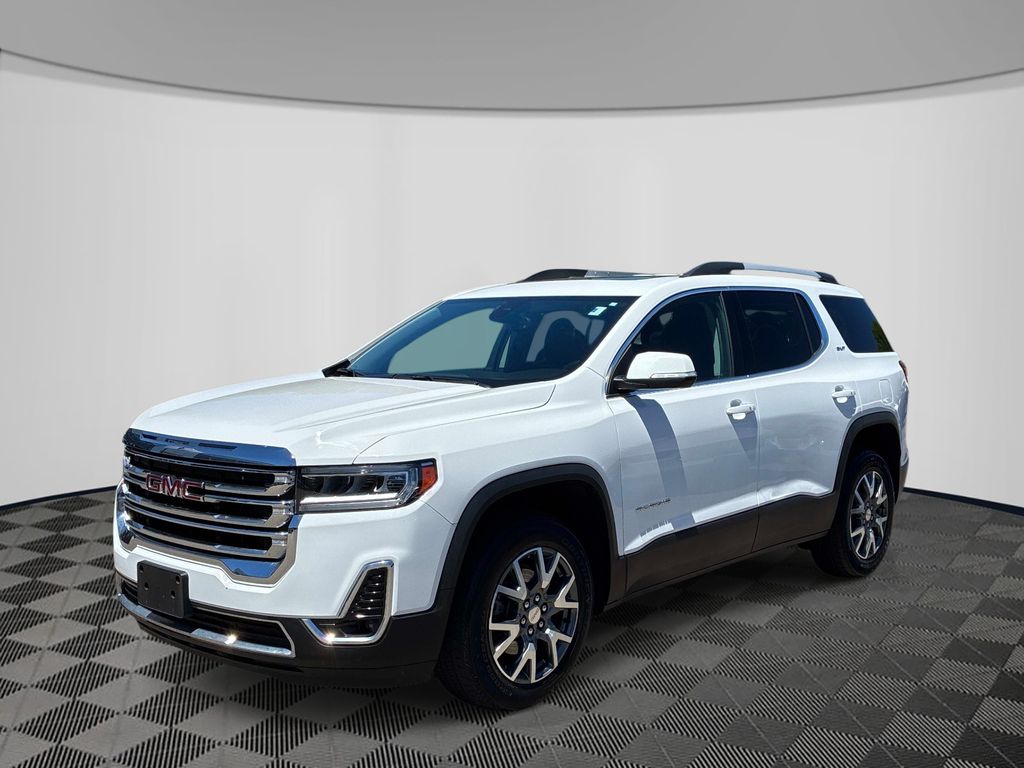 Summit White 2023 GMC Acadia SLT AWD SUV / Crossover Four-Wheel Drive 9-Speed Automatic