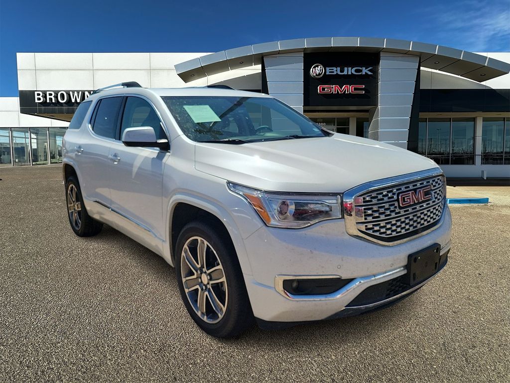 White Frost Tricoat 2019 GMC Acadia Denali FWD SUV / Crossover Front-Wheel Drive 6-Speed Automatic
