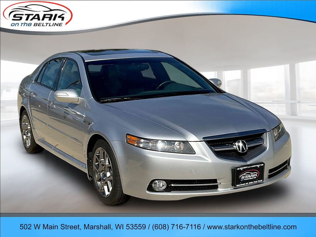 Silver 2007 Acura TL Sedan Front-Wheel Drive 5-Speed Automatic